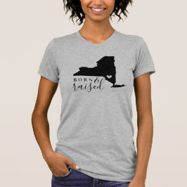 New York Born and Raised State T-shirt