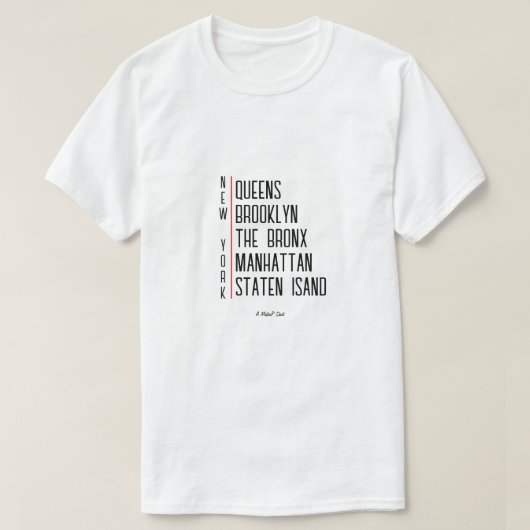 New York (Boroughs) - Een MisterP Shirt (Design voorkant)