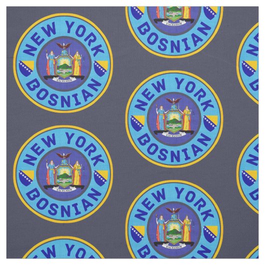 New York Bosnian American Fabric Stof (Swatch)