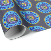 New York Bosnian American Gift Wrap Cadeaupapier (Rol Hoek)