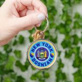 New York Bosnian American Keyring Sleutelhanger (Hand)