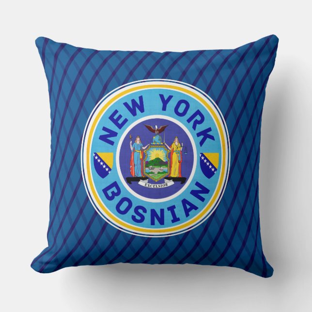 New York Bosnian American Kussen (Voorkant)