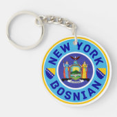New York Bosnian American Sleutelhanger (Voorkant)