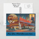 New York, Boulevard Tavern, Supper Club Briefkaart (Voorkant / Achterkant)