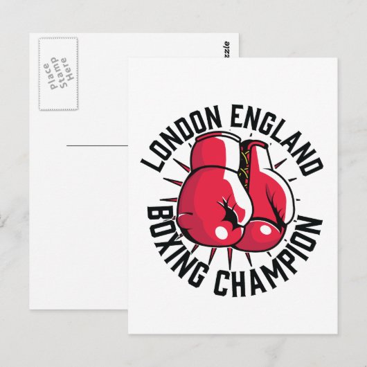 New York Boxing logo Briefkaart (Voorkant / Achterkant)
