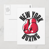 New York Boxing logo Briefkaart (Voorkant / Achterkant)