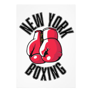 New York Boxing logo Foto Afdruk