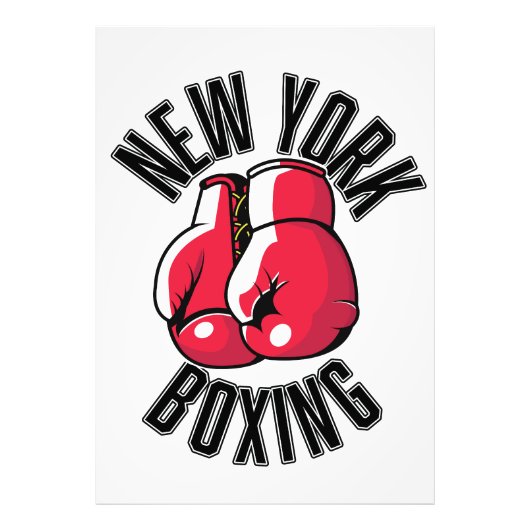 New York Boxing logo Foto Afdruk (Voorkant)