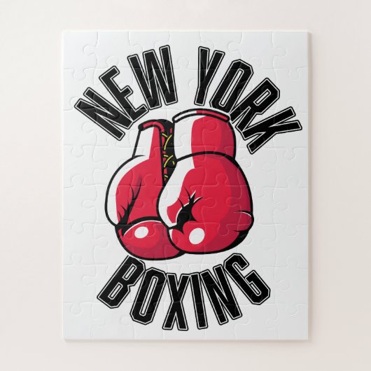 New York Boxing logo Legpuzzel (Verticaal)