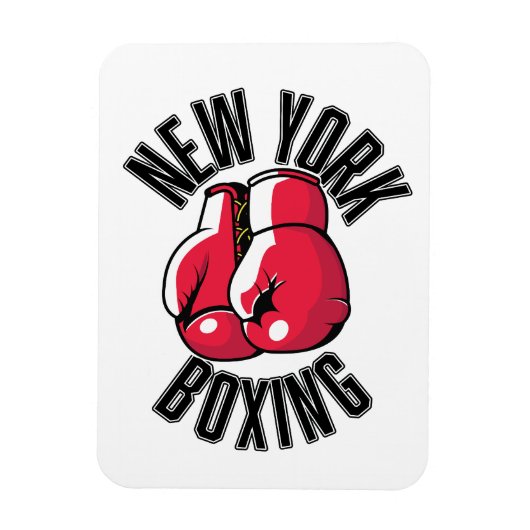 New York Boxing-logo Magneet (Verticaal)