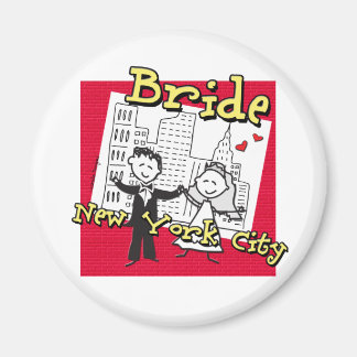 New York Bride Wedding Magneet