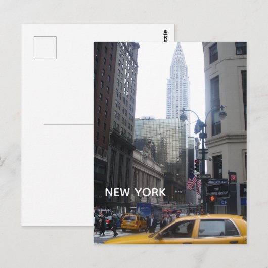 New York Briefkaart (Voorkant / Achterkant)