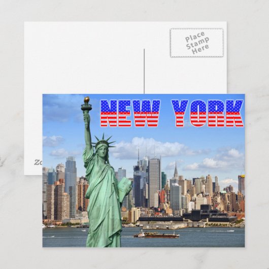 New York Briefkaart (Voorkant / Achterkant)