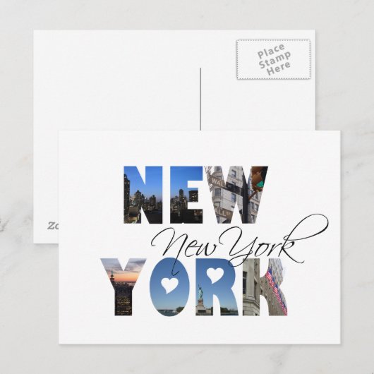 New York Briefkaart (Voorkant / Achterkant)