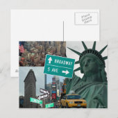 NEW YORK BRIEFKAART (Voorkant / Achterkant)