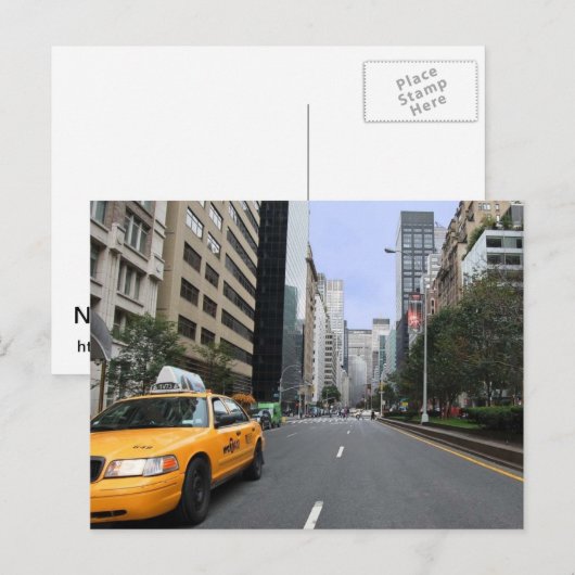 New York Briefkaart (Voorkant / Achterkant)