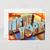  New York Briefkaart (Voorkant / Achterkant)