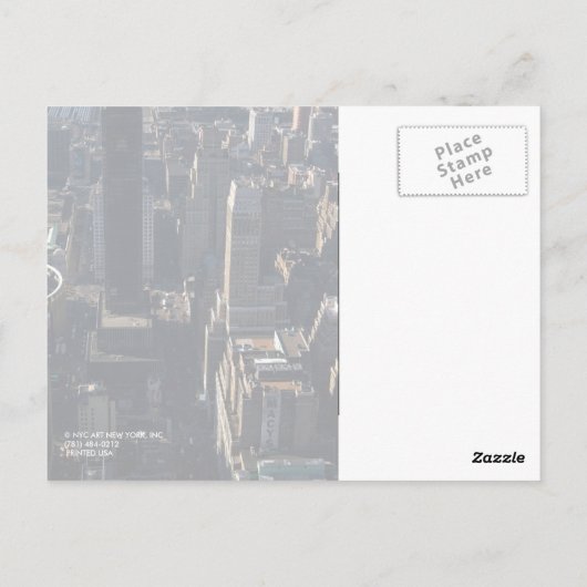 New York Briefkaart (Achterkant)