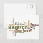 New York Briefkaart (Voorkant / Achterkant)