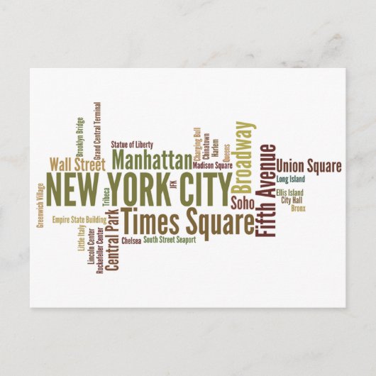 New York Briefkaart (Voorkant)