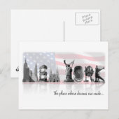 New York Briefkaart (Voorkant / Achterkant)