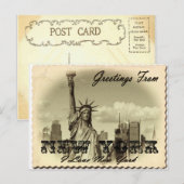New York Briefkaart (Voorkant / Achterkant)