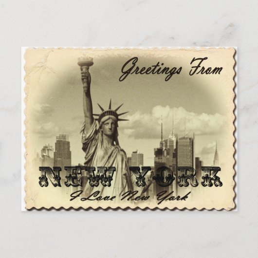 New York Briefkaart (Voorkant)