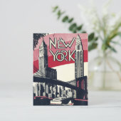 New York Briefkaart (Staand voorkant)