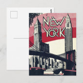 New York Briefkaart (Voorkant / Achterkant)
