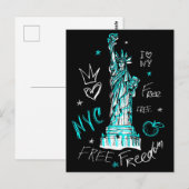 New York Briefkaart (Voorkant / Achterkant)