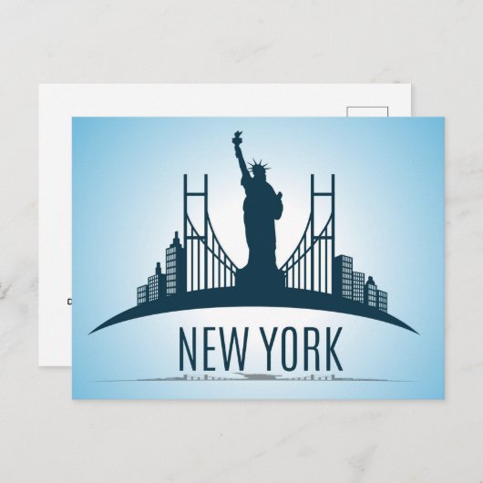 New York Briefkaart (Voorkant / Achterkant)