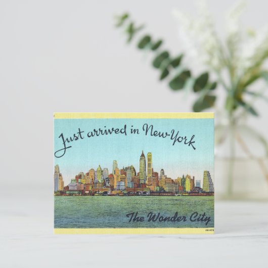 , New York. Briefkaart (Staand voorkant)