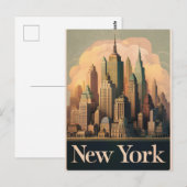  New York Briefkaart (Voorkant / Achterkant)