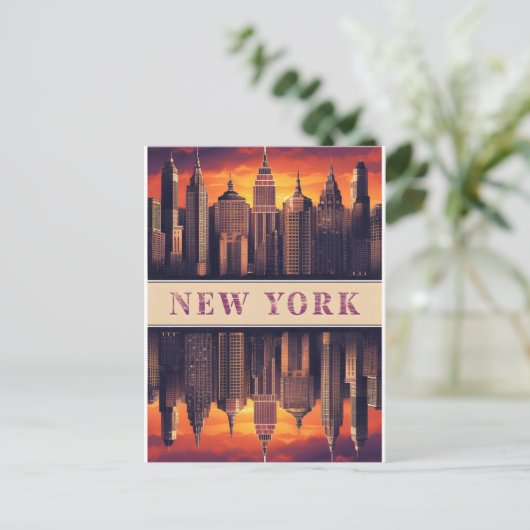 new york briefkaart (Staand voorkant)