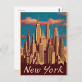 New York Briefkaart (Voorkant / Achterkant)