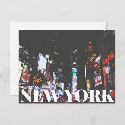 New York Briefkaart (Voorkant / Achterkant)