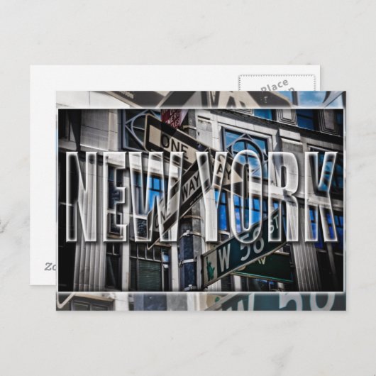 New York briefkaart (Voorkant / Achterkant)