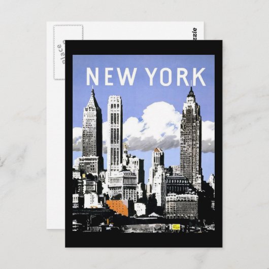  New York Briefkaart (Voorkant / Achterkant)