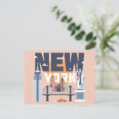New York Briefkaart (Staand voorkant)