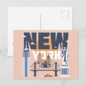 New York Briefkaart (Voorkant / Achterkant)