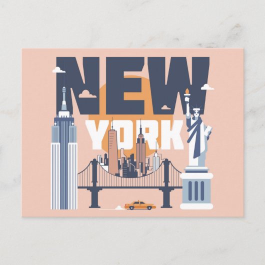 New York Briefkaart (Voorkant)