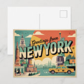 New York Briefkaart (Voorkant / Achterkant)