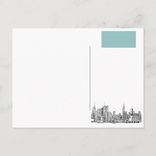 New York Briefkaart (Achterkant)