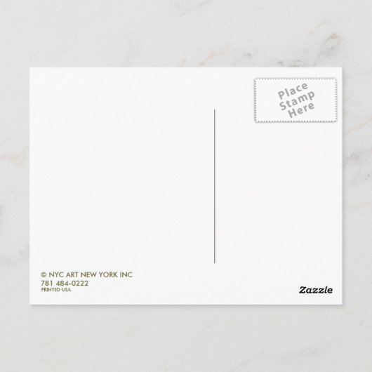 NEW York Briefkaart (Achterkant)