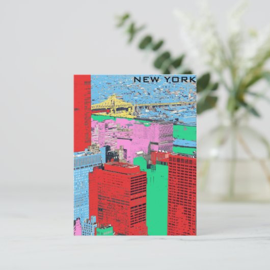 new york briefkaart (Staand voorkant)