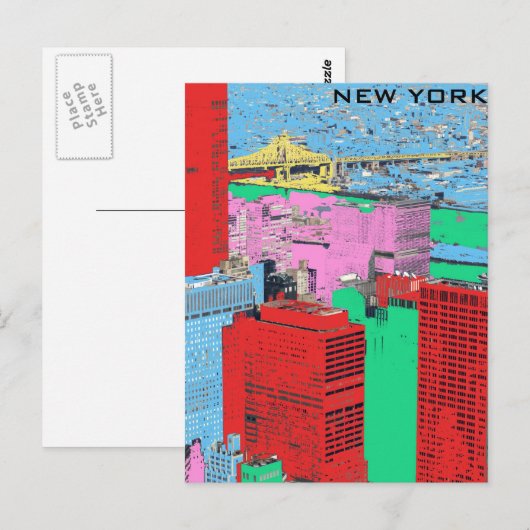 new york briefkaart (Voorkant / Achterkant)