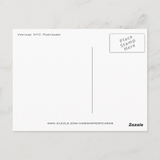 New York Briefkaart  (Achterkant)