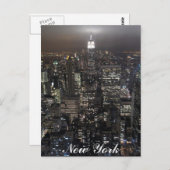 New York Briefkaart Empire State NYC Souvenir Kaar (Voorkant / Achterkant)