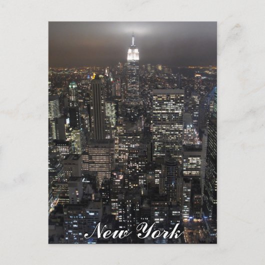 New York Briefkaart Empire State NYC Souvenir Kaar (Voorkant)