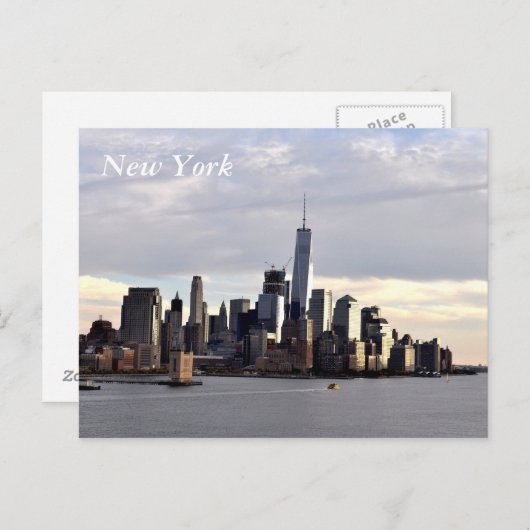 New York, Briefkaart in het centrum (Voorkant / Achterkant)